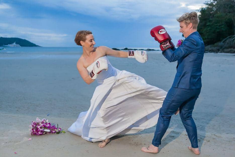 Lesbian Beach Wedding In Thailand Unique Phuket Wedding Planners